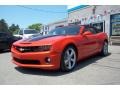 Inferno Orange Metallic 2011 Chevrolet Camaro SS/RS Convertible Exterior