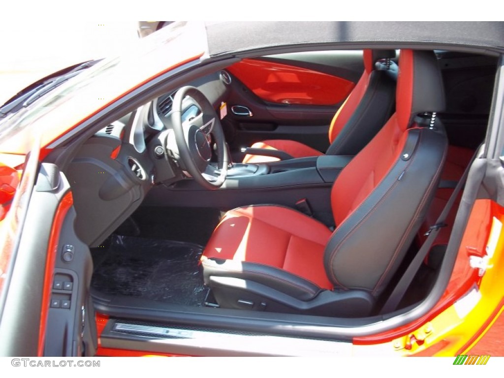 Inferno Orange/Black Interior 2011 Chevrolet Camaro SS/RS Convertible Photo #50024650