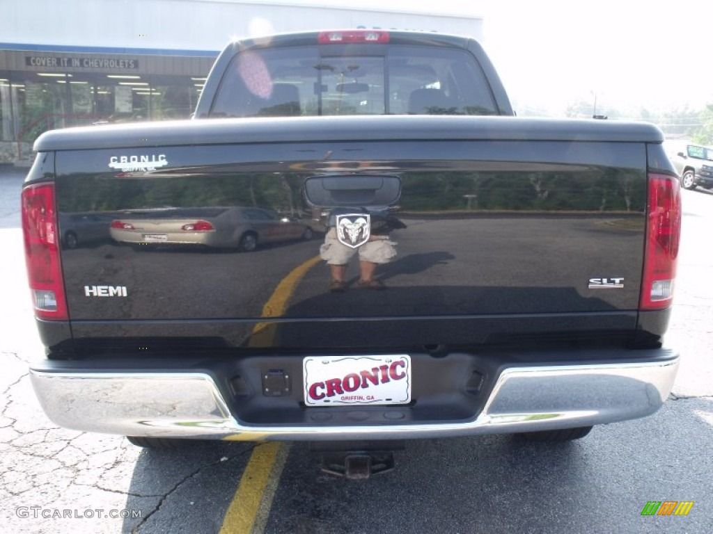 2005 Ram 1500 Big Horn Edition Quad Cab - Black / Dark Slate Gray photo #6