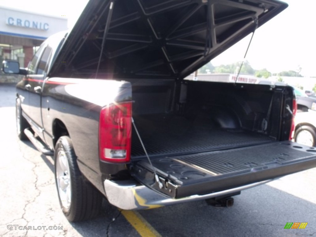 2005 Ram 1500 Big Horn Edition Quad Cab - Black / Dark Slate Gray photo #15