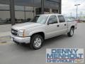 2006 Silver Birch Metallic Chevrolet Silverado 1500 Z71 Crew Cab 4x4  photo #1