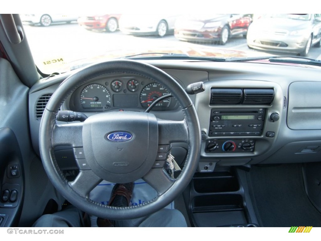 2006 Ford Ranger XLT SuperCab Medium Dark Flint Dashboard Photo #50026165