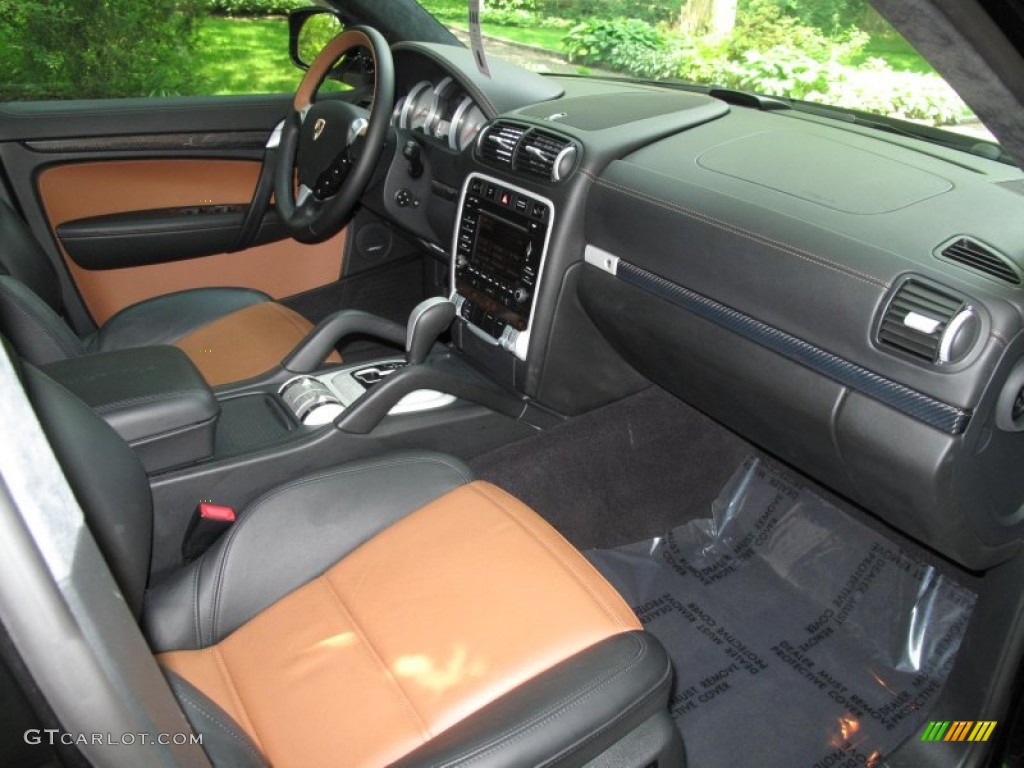 Black/Havanna Interior 2009 Porsche Cayenne Turbo S Photo #50026339