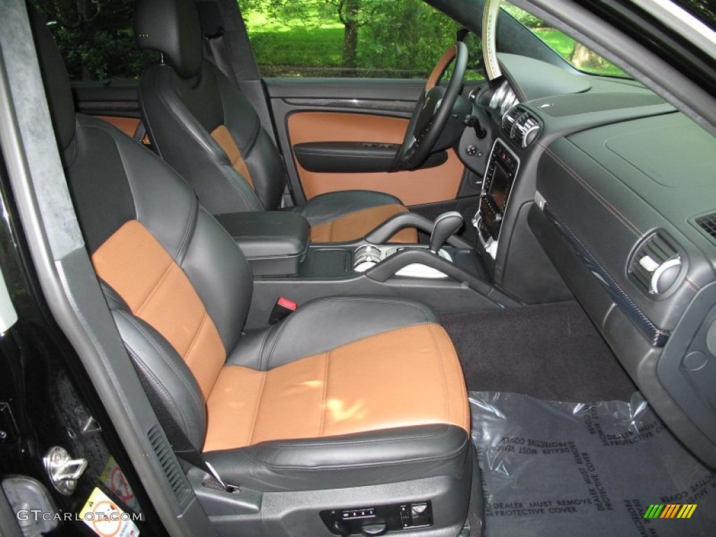 Black/Havanna Interior 2009 Porsche Cayenne Turbo S Photo #50026357