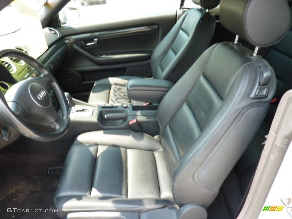 Black Interior 2004 Audi A4 1.8T Cabriolet Photo #50026676