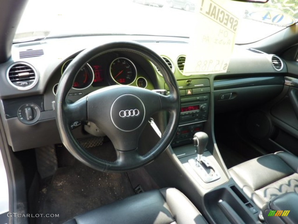 2004 Audi A4 1.8T Cabriolet Black Dashboard Photo #50026705