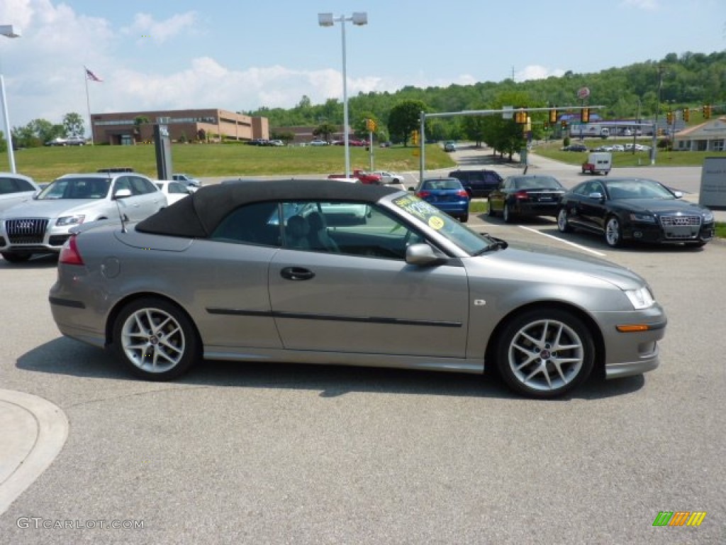 Steel Gray Metallic 2004 Saab 9-3 Aero Convertible Exterior Photo #50026903