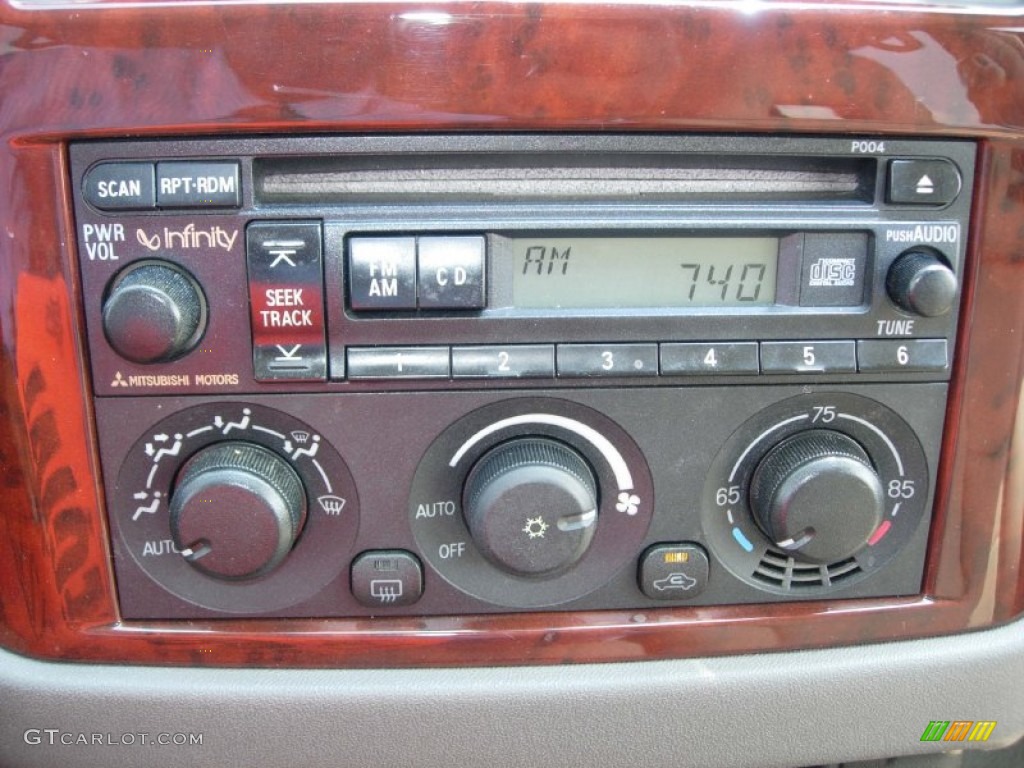 2003 Mitsubishi Montero Limited 4x4 Controls Photo #50027065