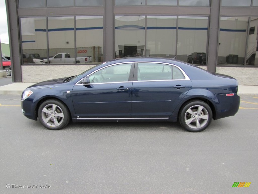 2008 Malibu LT Sedan - Imperial Blue Metallic / Titanium Gray photo #2