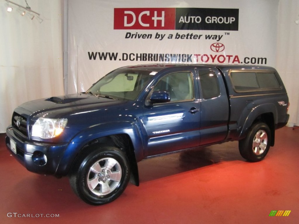 2007 Tacoma V6 TRD Sport Access Cab 4x4 - Indigo Ink Pearl / Graphite Gray photo #1