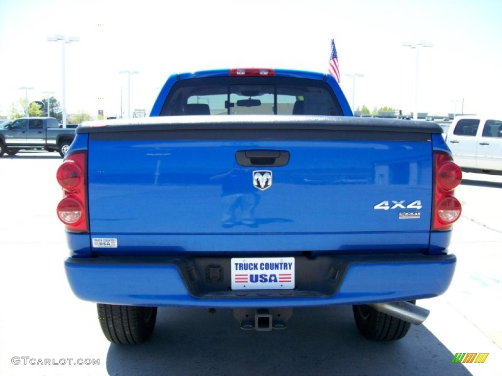 2007 Ram 1500 Sport Regular Cab 4x4 - Electric Blue Pearl / Medium Slate Gray photo #4