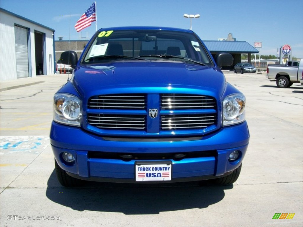 2007 Ram 1500 Sport Regular Cab 4x4 - Electric Blue Pearl / Medium Slate Gray photo #6