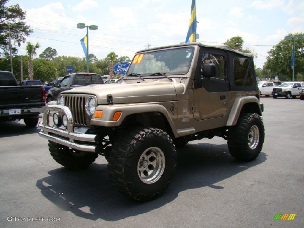 2004 Wrangler Sahara 4x4 - Light Khaki Metallic / Khaki photo #4