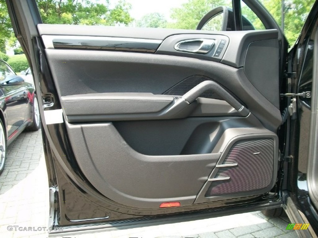 2011 Porsche Cayenne S Black Door Panel Photo #50030551