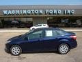 2012 Kona Blue Metallic Ford Focus SE Sedan  photo #1