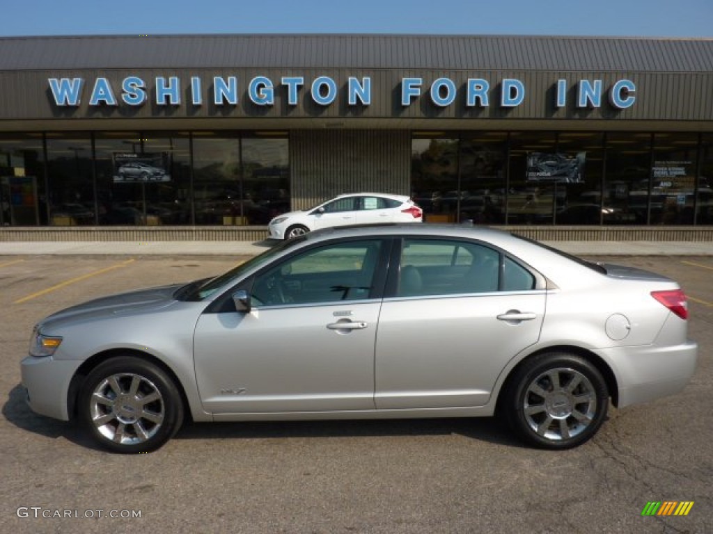 2008 MKZ AWD Sedan - Silver Birch Metallic / Dark Charcoal photo #1