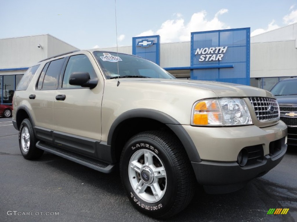 2003 Explorer XLT 4x4 - Harvest Gold Metallic / Medium Parchment Beige photo #1