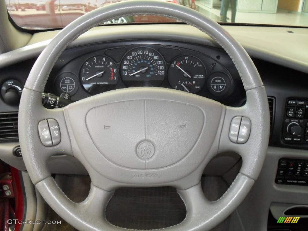 2003 Buick Regal GS Medium Gray Steering Wheel Photo #50035469
