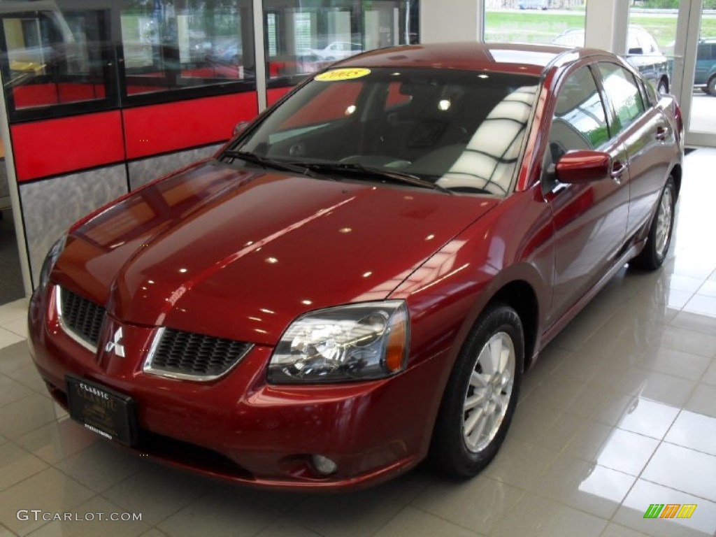 2005 Galant ES - Ultra Red Pearl / Black photo #1