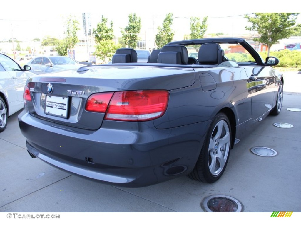 2008 3 Series 328i Convertible - Sparkling Graphite Metallic / Black photo #6