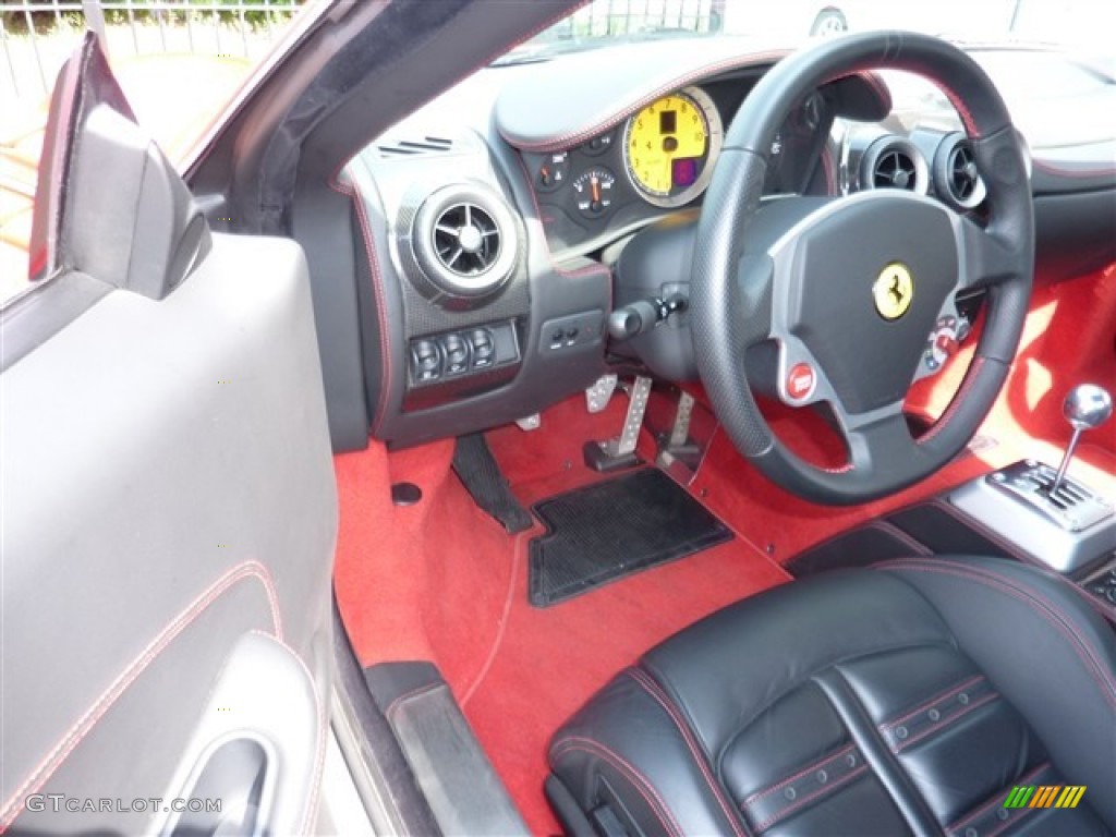 2008 Ferrari F430 Spider Black Steering Wheel Photo #50038137