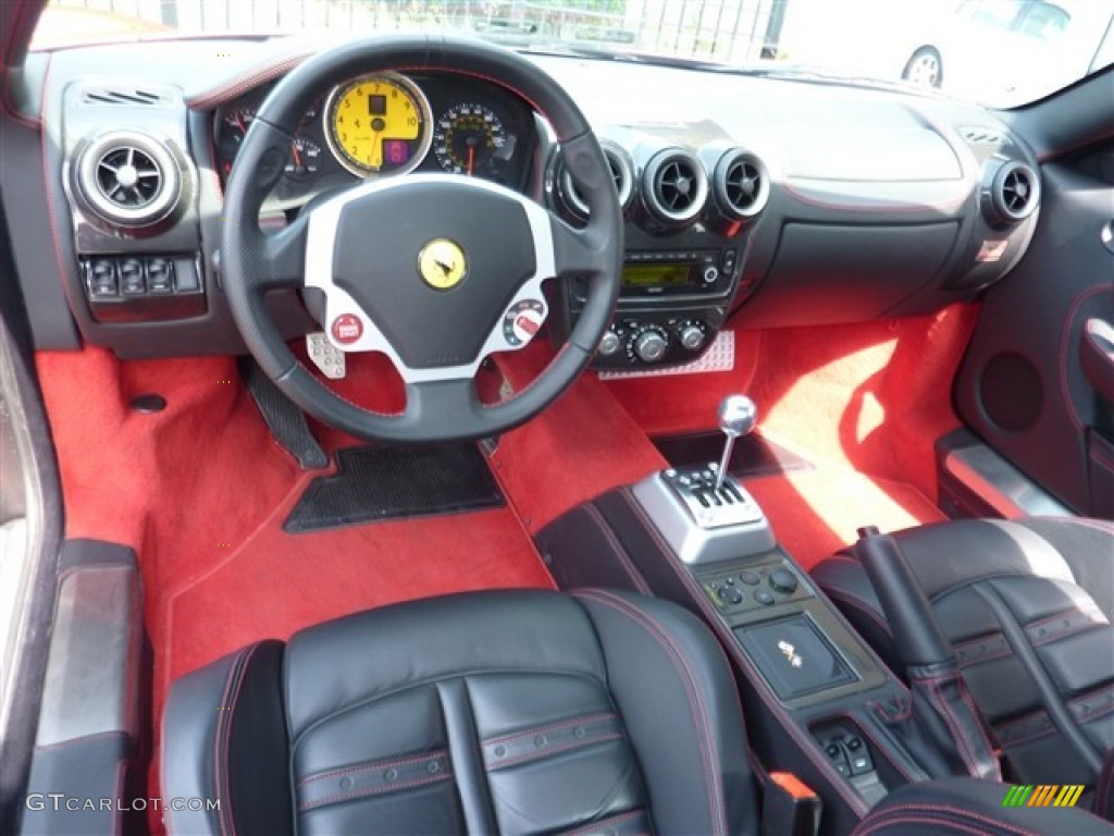 Black Interior 2008 Ferrari F430 Spider Photo #50038191
