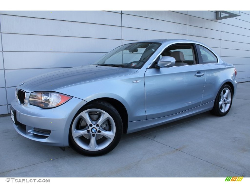 2010 1 Series 128i Coupe - Blue Water Metallic / Taupe photo #1
