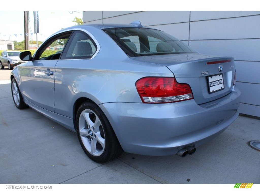 2010 1 Series 128i Coupe - Blue Water Metallic / Taupe photo #4