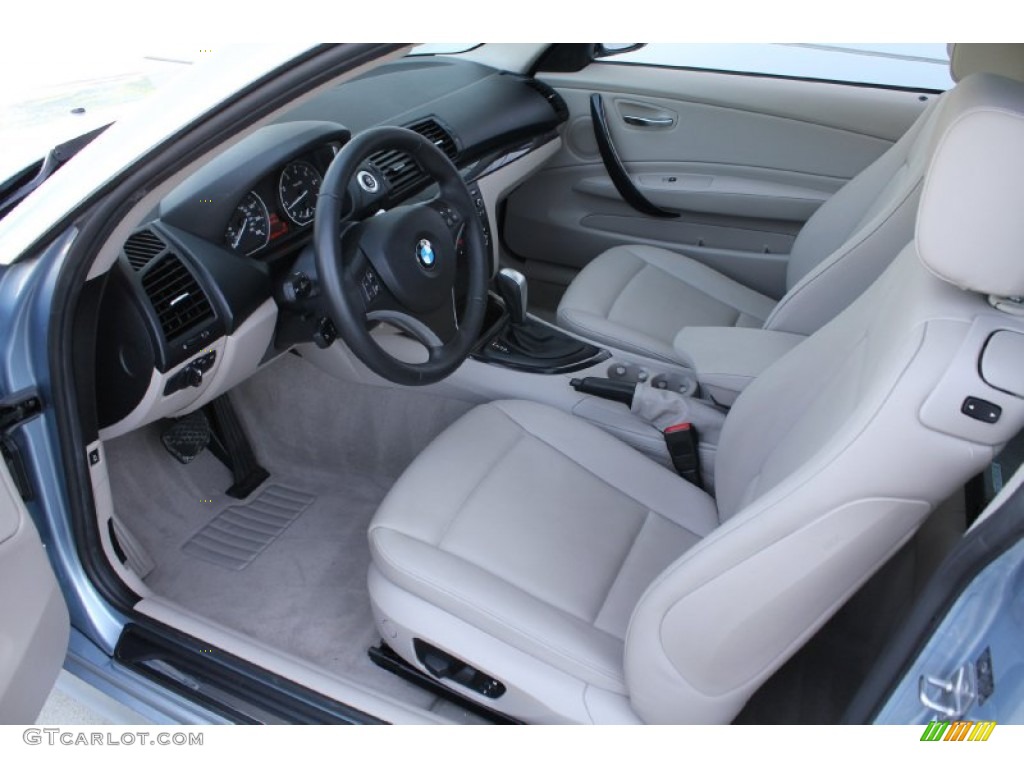 Taupe Interior 2010 BMW 1 Series 128i Coupe Photo #50038419