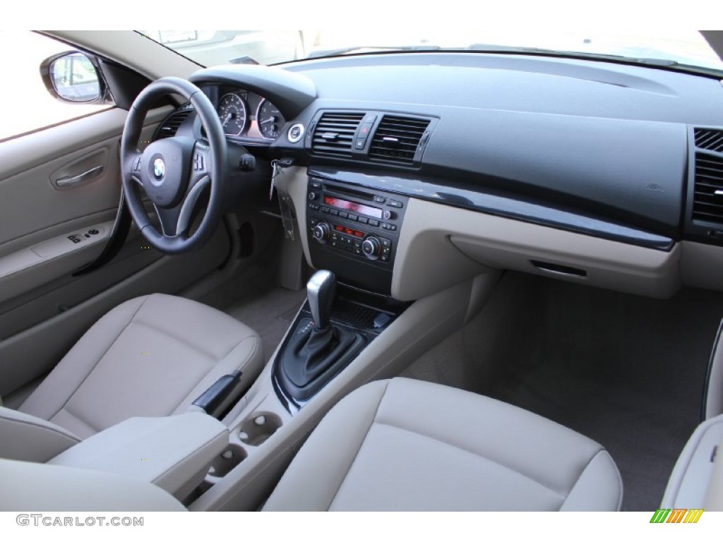 2010 BMW 1 Series 128i Coupe Taupe Dashboard Photo #50038446