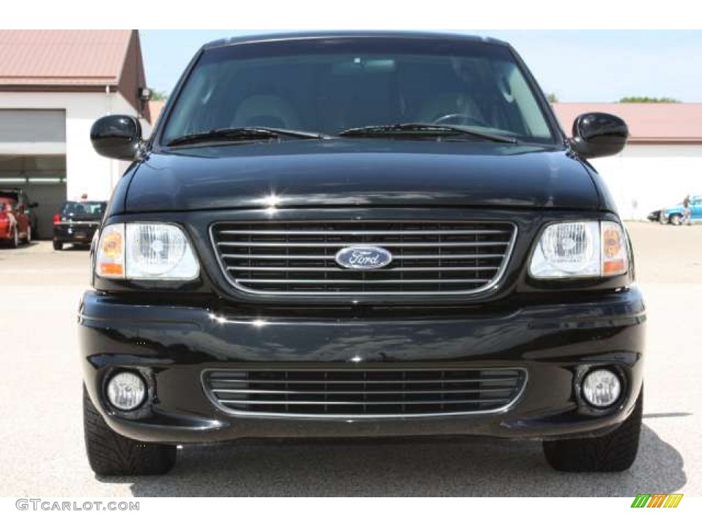 2003 F150 SVT Lightning - Black / Black/Silver photo #2