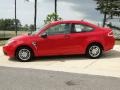 2008 Vermillion Red Ford Focus SE Coupe  photo #7