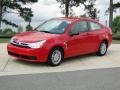 2008 Vermillion Red Ford Focus SE Coupe  photo #10