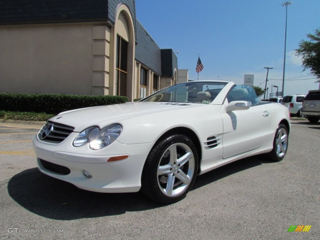 Alabaster White 2006 Mercedes-Benz SL 500 Roadster Exterior Photo #50041851