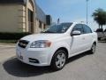 2010 Summit White Chevrolet Aveo LT Sedan  photo #3