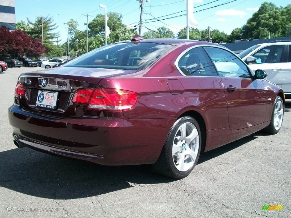 2008 3 Series 328xi Coupe - Barbera Red Metallic / Saddle Brown/Black photo #5