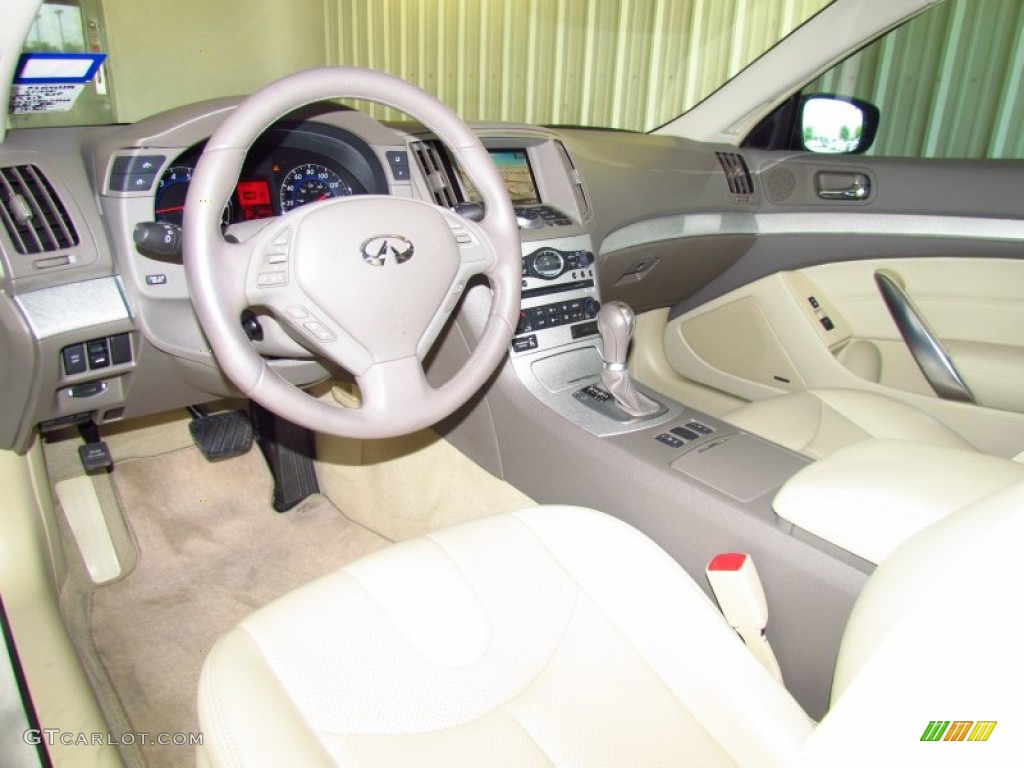 2008 Infiniti G 37 Journey Coupe Wheat Dashboard Photo #50044074
