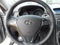 Black Cloth 2011 Hyundai Genesis Coupe 2.0T Steering Wheel