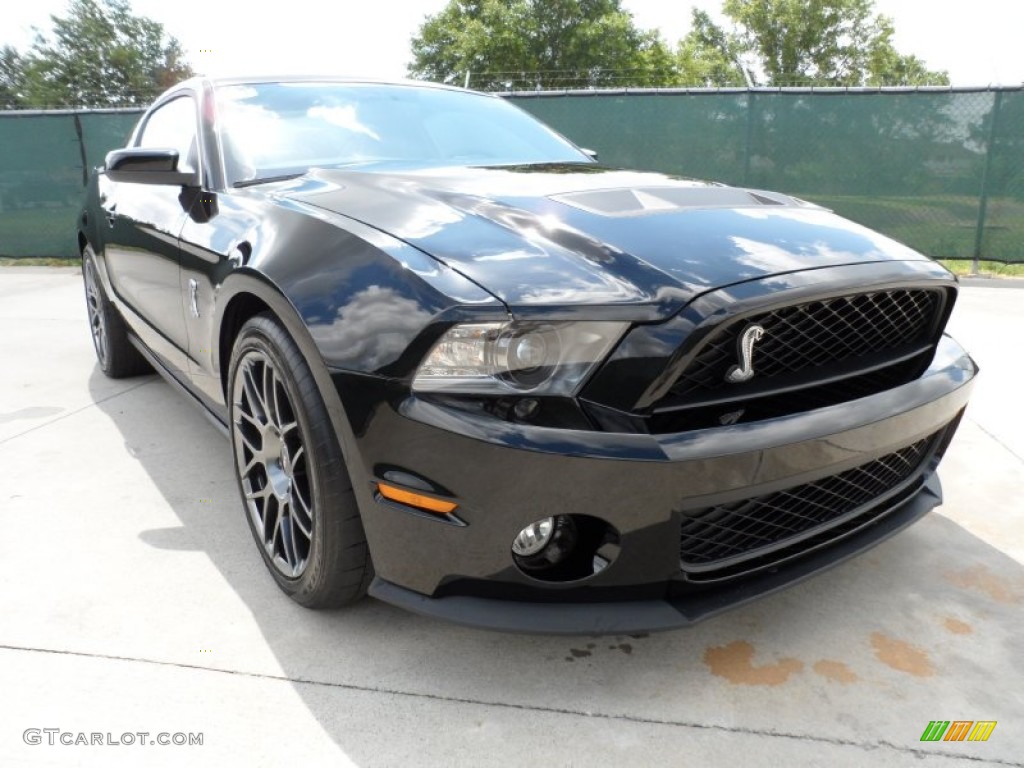 Black 2012 Ford Mustang Shelby GT500 SVT Performance Package Coupe Exterior Photo #50044218