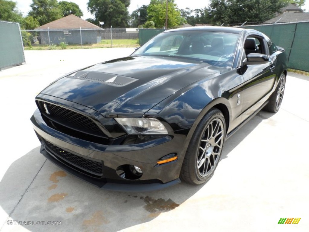 Black 2012 Ford Mustang Shelby GT500 SVT Performance Package Coupe Exterior Photo #50044302