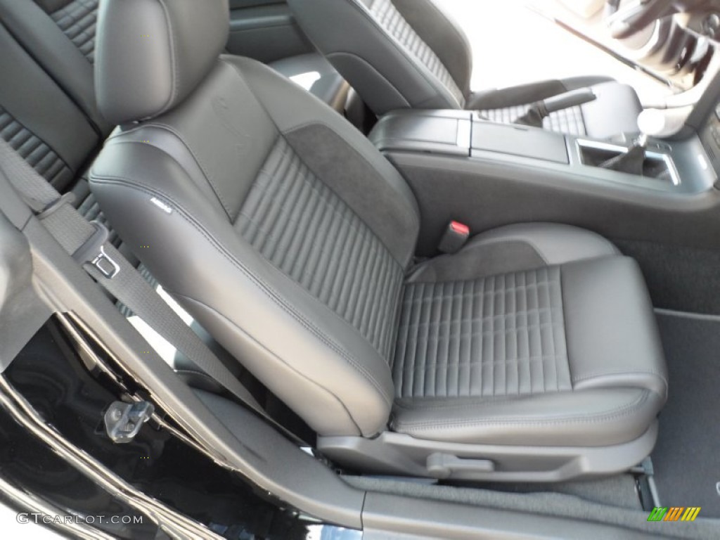 Charcoal Black/Black Interior 2012 Ford Mustang Shelby GT500 SVT Performance Package Coupe Photo #50044515