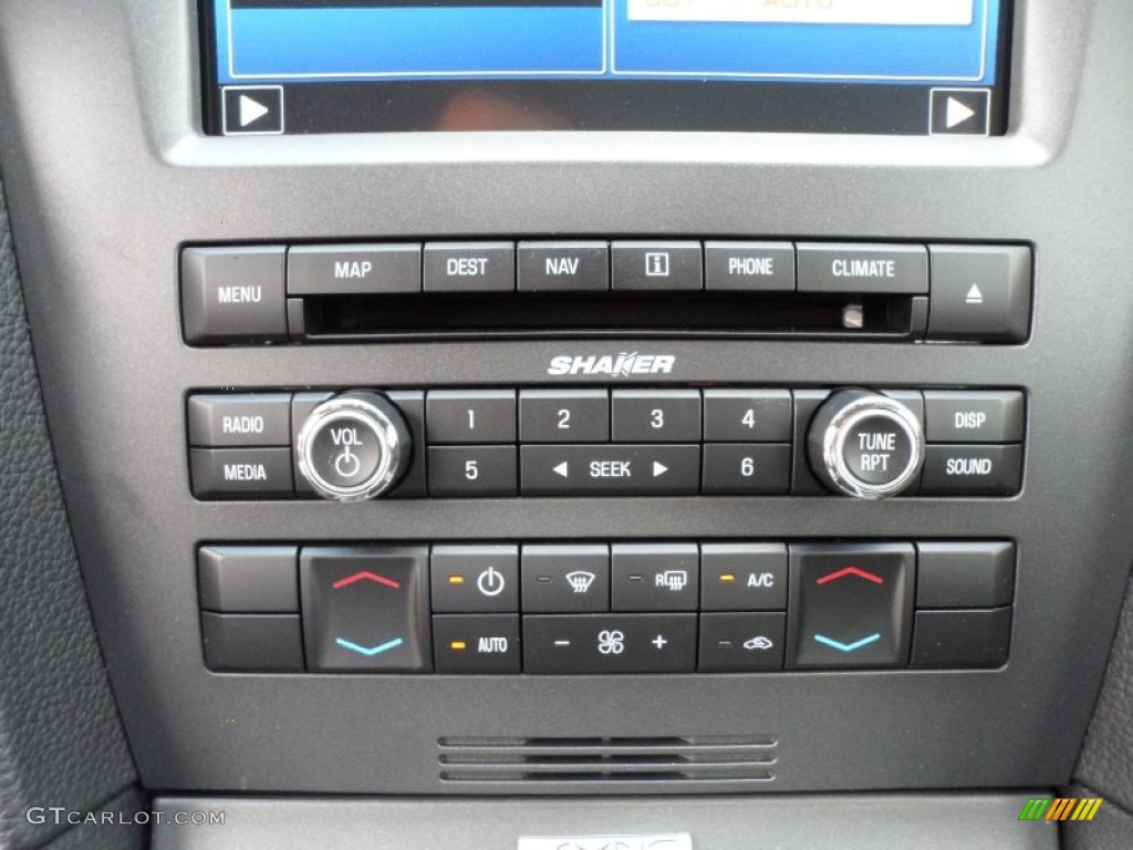 2012 Ford Mustang Shelby GT500 SVT Performance Package Coupe Controls Photo #50044668