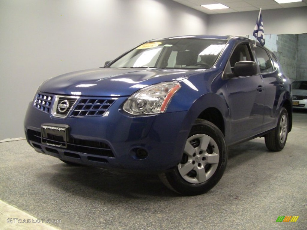 2008 Rogue S AWD - Indigo Blue Metallic / Gray photo #1