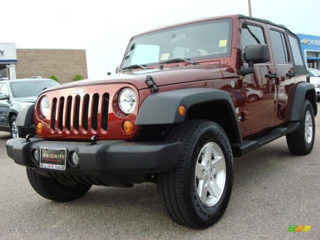 2007 Wrangler Unlimited X 4x4 - Red Rock Crystal Pearl / Dark Slate Gray/Medium Slate Gray photo #1