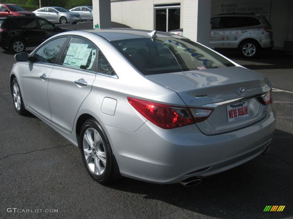 2011 Sonata Limited 2.0T - Radiant Silver / Gray photo #8