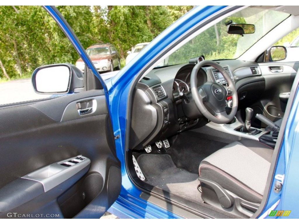 Carbon Black Interior 2009 Subaru Impreza WRX Wagon Photo #50047245