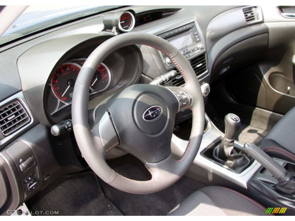 Carbon Black Interior 2009 Subaru Impreza WRX Wagon Photo #50047260