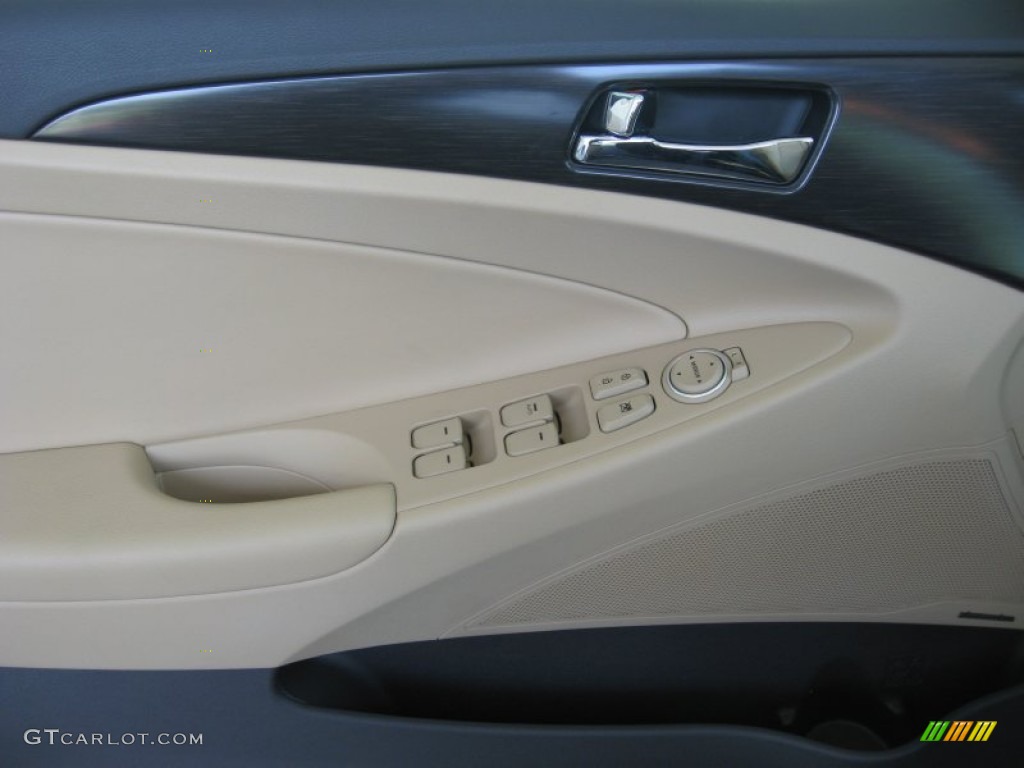 2011 Sonata Limited 2.0T - Midnight Black / Camel photo #15