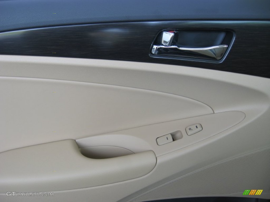 2011 Sonata Limited 2.0T - Midnight Black / Camel photo #18