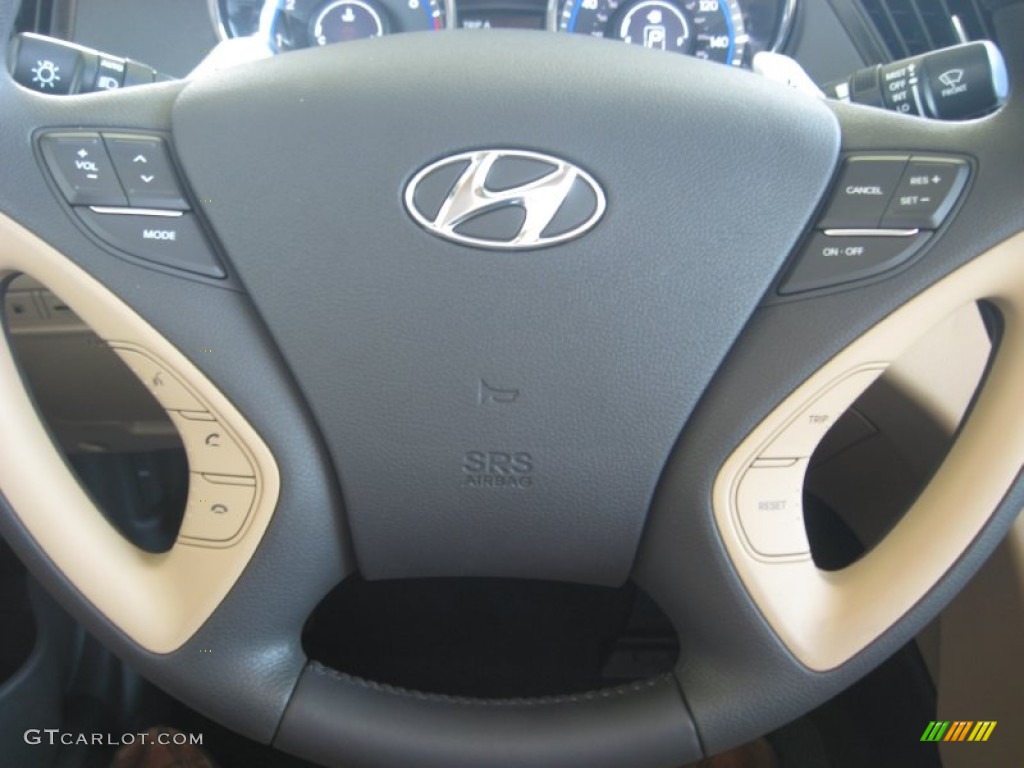 2011 Sonata Limited 2.0T - Midnight Black / Camel photo #26